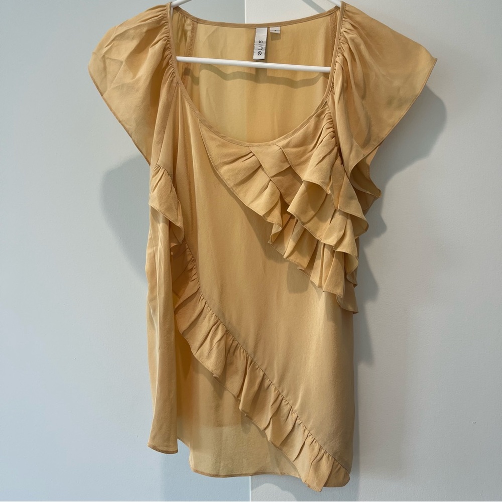 Sine Silk Ruffle Shirt